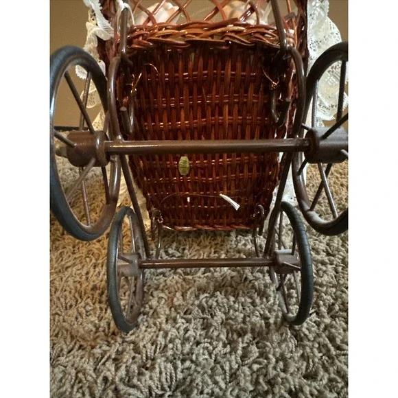 The Collectors Choice Series By DanDee Porcelain / Cloth Baby 9" Doll w.Carriage